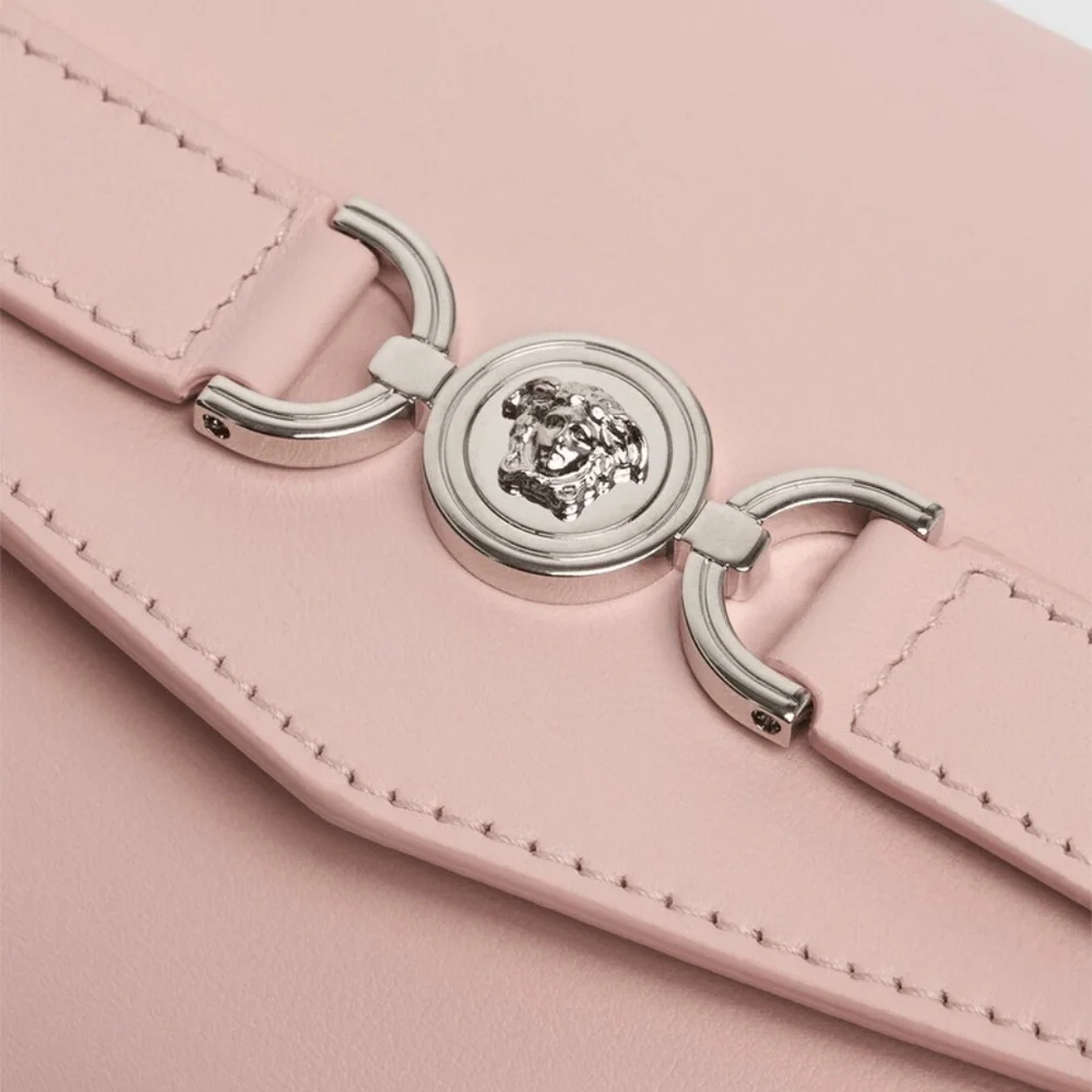 Versace Dusty Pink Medusa '95 Leather Wallet - Picture 2 of 6